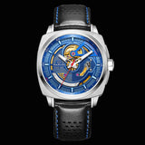 Malton Cushion Mechanical Armor Skeleton Watch